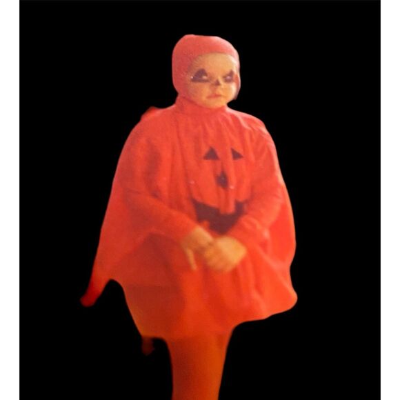 Pumpkin Costume Fitted Hat With Stem Matching Tights Unisex Ages 4-7 Halloween - Picture 1 of 7
